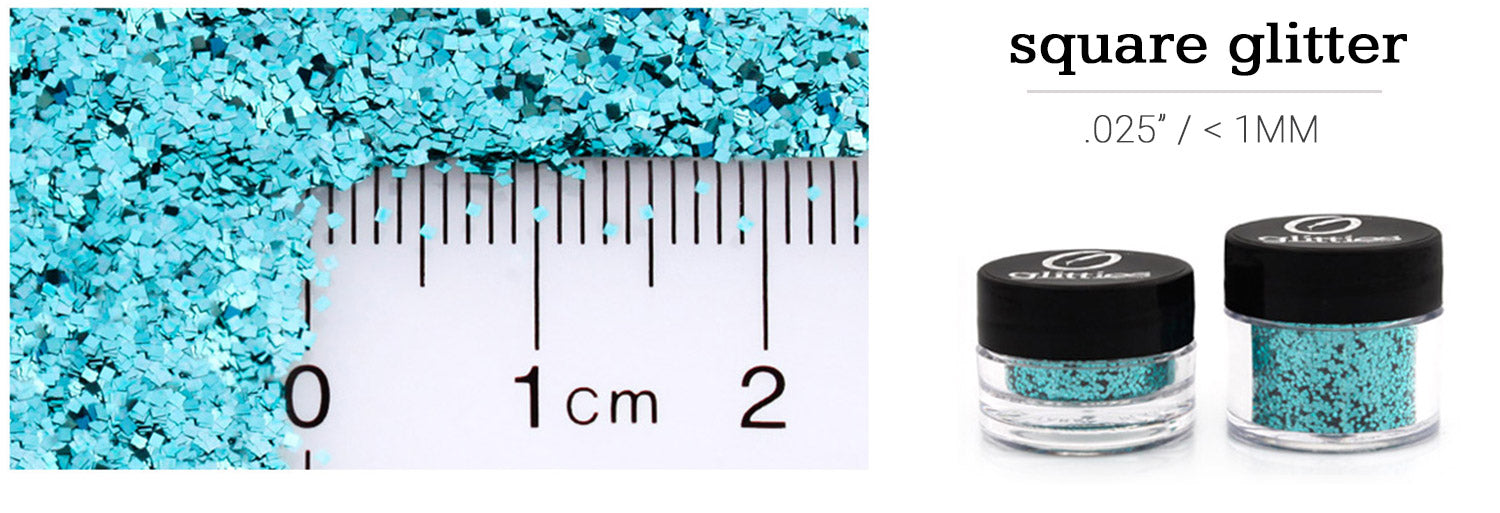 Square Glitter .025" / 1 MM