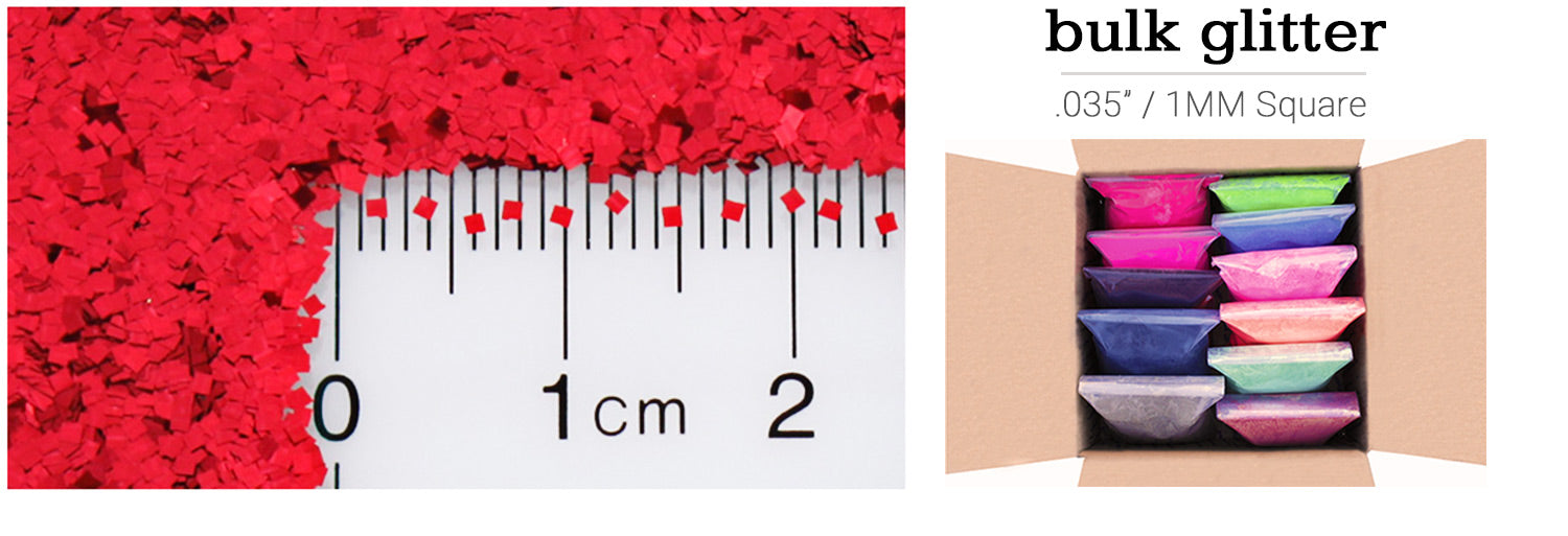 Wholesale Bulk Square Glitter .035"
