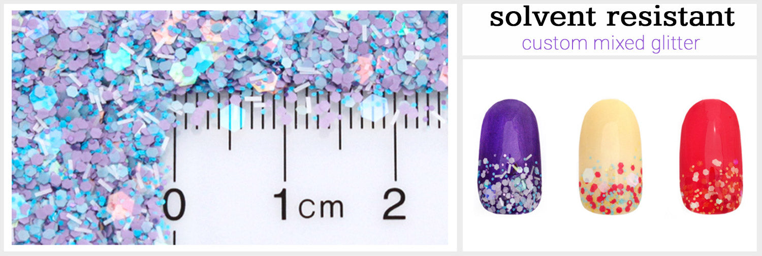 Mixed Glitter Solvent Resistant