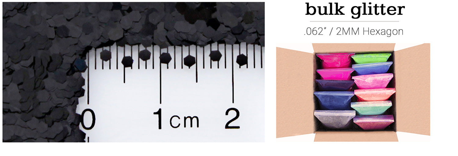 Bulk Wholesale Hexagon Glitter .062