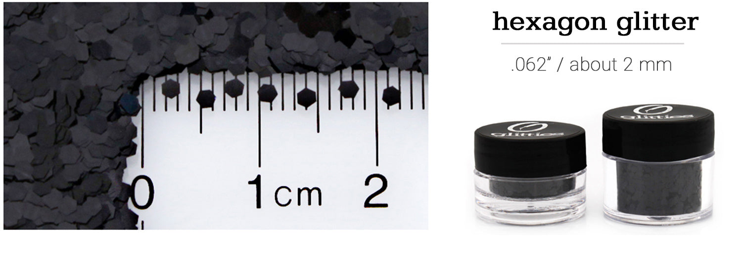Hexagon Glitter .062" / 2 MM