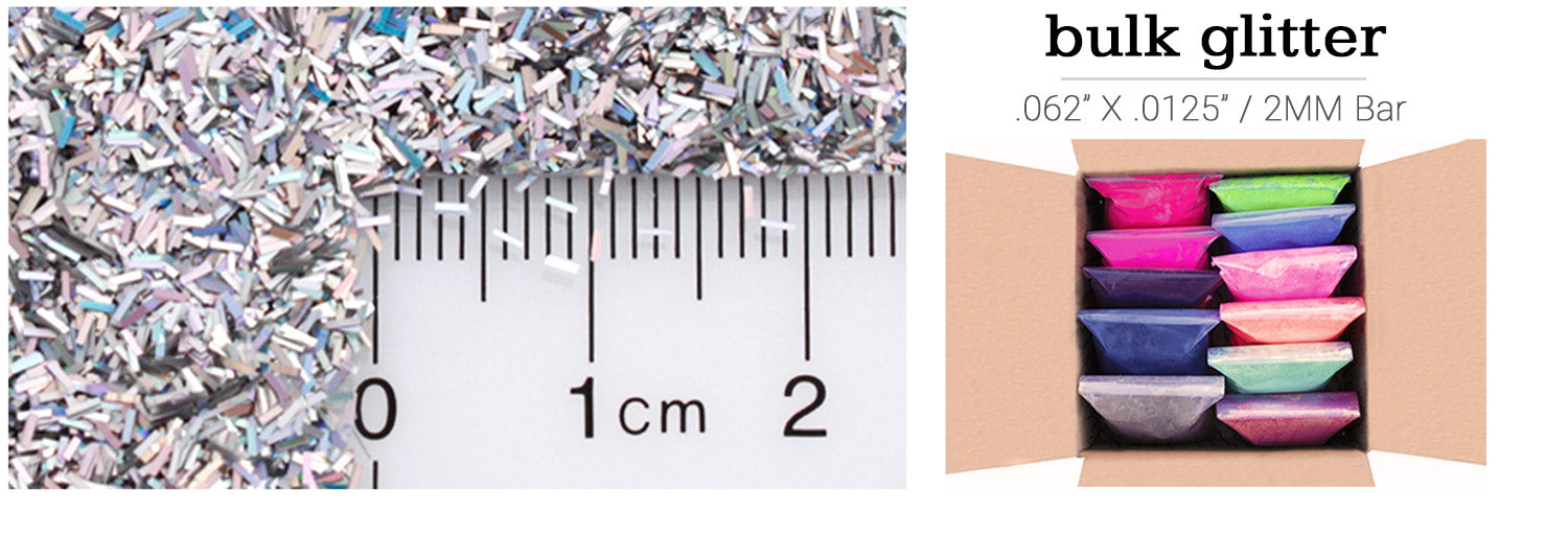 Wholesale Bulk Bar Glitter .062"