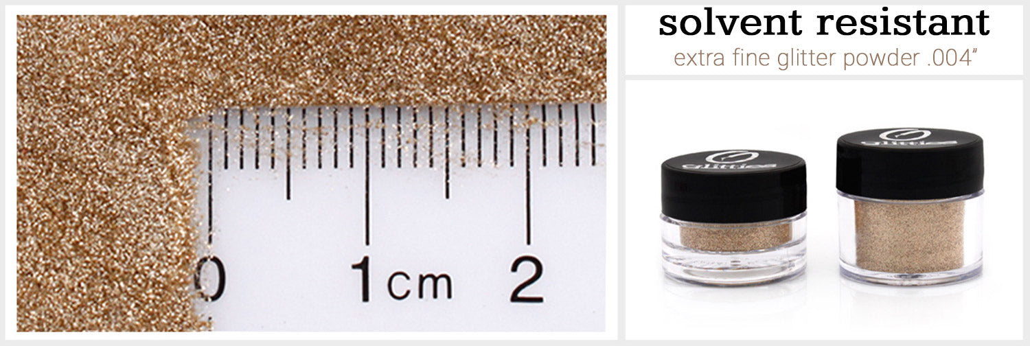 Solvent Resistant Extra Fine Glitter