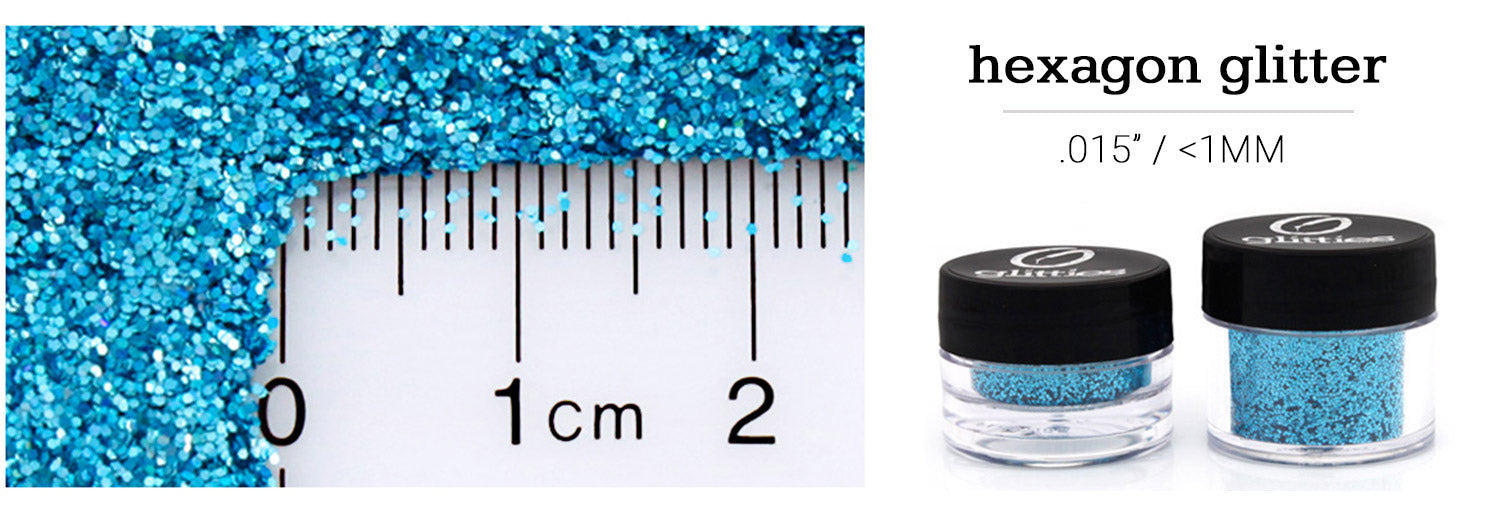 Hexagon Glitter .015" / 1MM