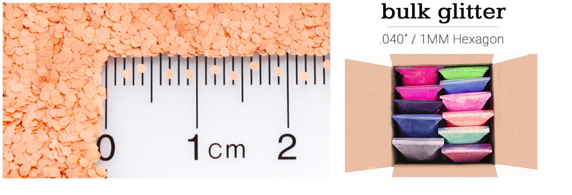 .040" / 1MM Hexagon - Bulk