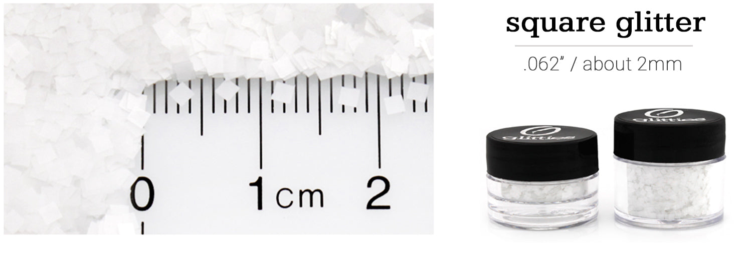 Square Glitter .062" / 2 MM