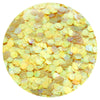 Iridescent Golden Yellow Hexagon .062"