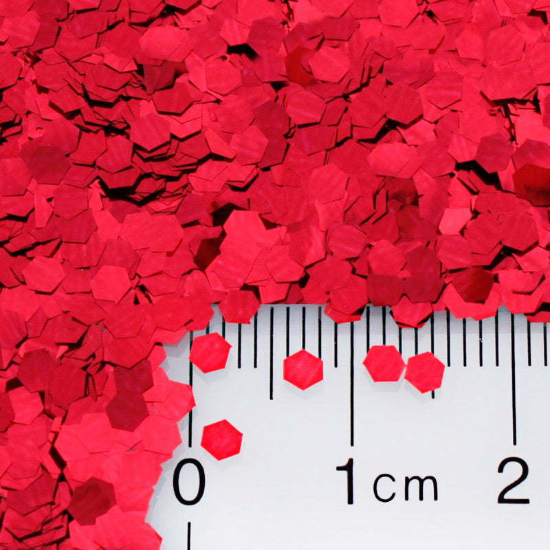 Ruby Red Hexagon .094"