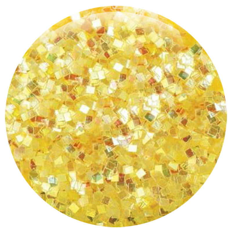 Iridescent Golden Yellow Square .035"