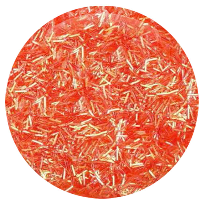 Iridescent Red Orange Flitter .062"