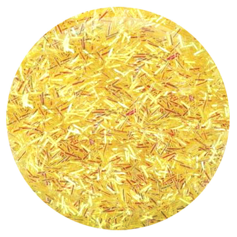 Iridescent Dark Yellow Flitter .062"