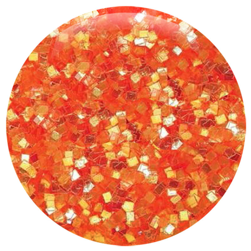 Iridescent Red Orange Square .035"