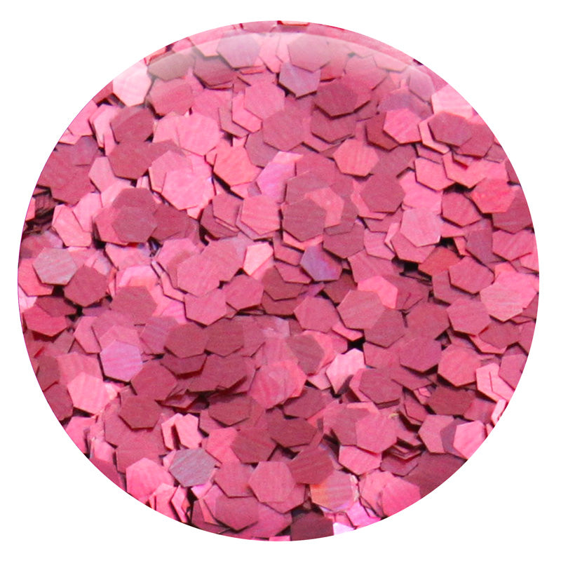 Pink Salmon Jewel Hexagon .094" – Bulk