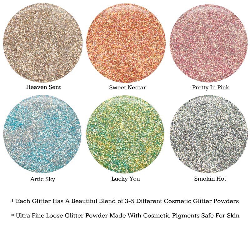 *NEW* Iridescent Mixed Cosmetic Powder Kit (6PK)