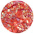 Iridescent Red Hexagon .062"