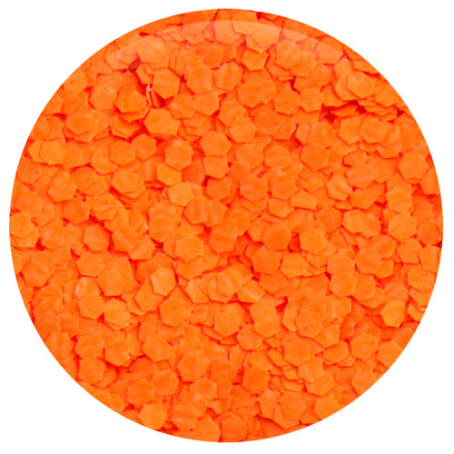 Neon Orange Hexagon .062"