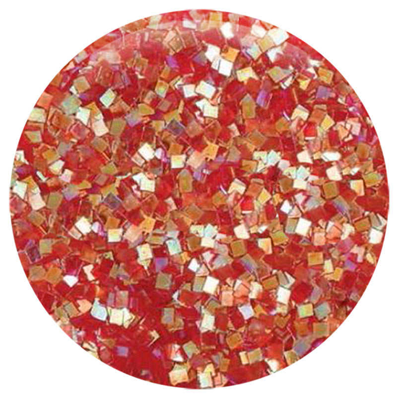 Iridescent Red Square .035"